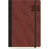Ημερολόγιο ημερήσιο The Writing Fields Adventure 3070 14x21cm 2024 με λάστιχο flexbook ανάγλυφο εξώφυλλο red